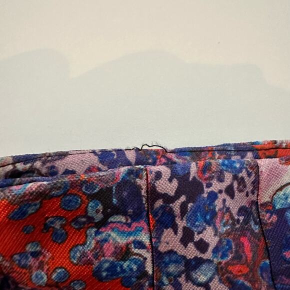 LK Bennett Women's Brunele Full Printed Midi Skirt Size 4 Abstract Artsy Bold - Picture 10 of 13